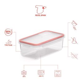 Valira 6090/50 Fiambrera Hermética Transparente Tritán Libre de BPA 750 ml 100% Hermético