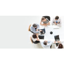 Vivolink VLSP20 Altavoz de Conferencia Bluetooth con 6 Micrófonos Omnidireccionales 360°, Sonido HD, USB y Alcance 5-7m