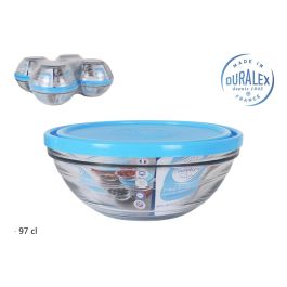 Duralex Fiambrera Red Freshbox Tapa Azul Ø17x7 cm 970 cc (8 Unidades) Precio: 26.8899994. SKU: S2212703
