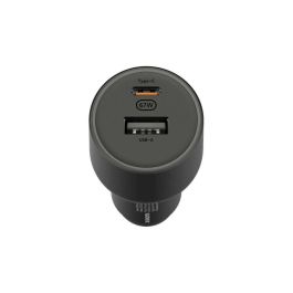 Xiaomi 43907 Cargador de Coche Universal para Dispositivos Móviles, Conexión Encendedor, 1 Puerto USB 2.0 y 1 Tipo C, Color Negro