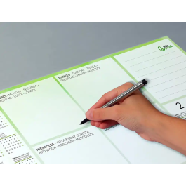 Liderpapel Planning Sobremesa Semanal 2027-2028 40x60 cm 50 Hojas 90 gr