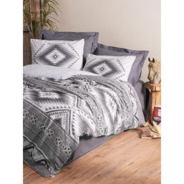 Juego de cama - 1 funda nórdica 220x240 cm + 2 fundas de almohada 60x60 cm - 100% algodón - Antracita Precio: 53.18192. SKU: B1HHHRS6KA