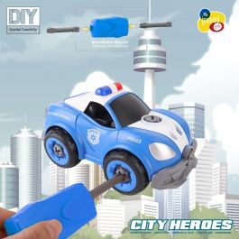 Tachan Coche De Policia Construccion 21 Pzas T01021 Diy Vehiculo Armable Para Niños +3 Años