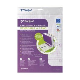Sadipal Forralibro adhesivo desplegable 1 año 80 micras 50x35 cm - Pack 10 unidades para libros Precio: 122.285625. SKU: B1FQB7CX83