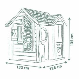 Smoby Casa de Jardín S.life de Plástico, para Niños de 2 Años+, Incluye 21 Accesorios, No Requiere Montaje Smoby Casa de Jardín S.life de Plástico, para Niños de 2 Años+, Incluye 21 Accesorios, No Requiere Montaje