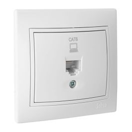 Solera Toma de datos RJ45 Cat6 serie Europa, mecanismo completo de empotrar, ERP88U Precio: 12.59000039. SKU: S7906945