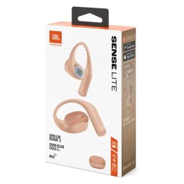 JBL Sense Lite Auriculares Inalámbricos Bluetooth 5.4, IP54, 8h Autonomía, Carga USB-C, Micrófono, Color Beige