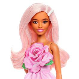 Muñeca Barbie Fashionista Vestido Con Rosa Hyt94 Mattel Muñeca Barbie Fashionista Vestido Con Rosa Hyt94 Mattel