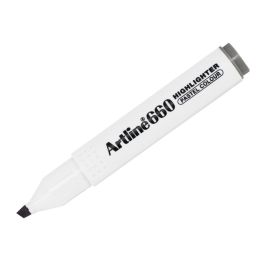 Rotulador Artline Fluorescente Ek-660 gris Pastel Punta Biselada 12 unidades