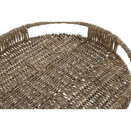 Bandeja Tropical DKD Home Decor Natural 45 x 7 x 45 cm Set de 3 Bandeja Tropical DKD Home Decor Natural 45 x 7 x 45 cm Set de 3