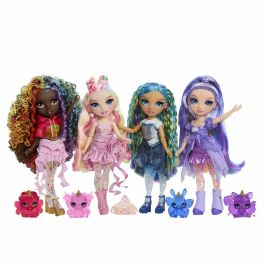 Rainbow High Muñeca Skyker 22 cm Azul con Slime Transparente y Diferentes Tipos de Brillo. Edad 4+ años.