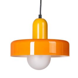 Lámpara Techo Naranja Metal-Cristal 25 X 25 X 23 cm Precio: 55.5027. SKU: B16NV5ME3V