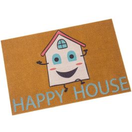 Felpudo Alexandra House Living HAPPY HOUSE 40 x 1 x 60 cm