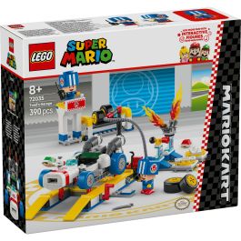 LEGO 72035 Mario Kart Garaje de Toad Set de Construcción Personalizable con Rayo GTI y 2 Toads Azules para +8 años