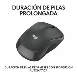 Logitech M240 Ratón Bluetooth Silencioso, 90% Menos Ruido de Clic, 18 Meses Autonomía de Batería, Diseño Ambidextro y Compacto para Viaje