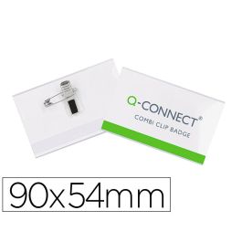 Identificador Con Pinza E Imperdible Q-Connect Kf01567 54x90 mm 50 unidades Precio: 23.68999952. SKU: B1FVLXAJJW