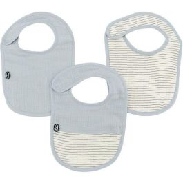 Domiva DOM3700948338506 Baberos de Gasa de Algodón para Bebé, Juego de 3 Unidades, 0-6 Meses, Color Azul Vintage Precio: 25.5899996. SKU: B1CD836B6E