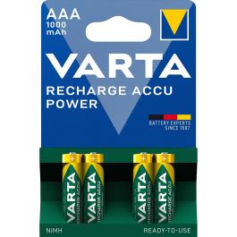 Varta 5703301404 Pilas Recargables Ni/MH HR03 AAA 1000mAh Accu Power 4uds