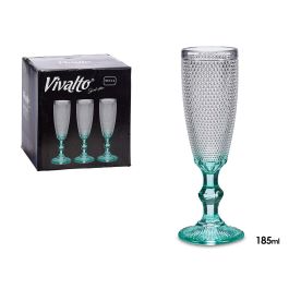 VIVALTO Copa Puntos Cava Pie Turquesa 185 ml 7x20x7 cm (Set de 36) Precio: 51.79000013. SKU: S3604269