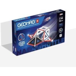 Juego de construcción magnético - GEOMAG - Paneles Clásicos - Transbordador NASA - 70 piezas - Magnético - A partir de 3 años