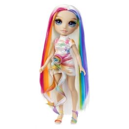 Muñeca rainbow high hair chalk & style doll- amaya. con pelo extra largo para cepillary teñir. 30,48x19x8,10 cm
