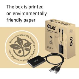 Club3D CAC-1010 Adaptador DisplayPort 1.2 a DVI-D Dual Link Activo 4K 3840x2160p, 0.6m, Negro/Blanco