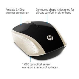 HP Ratón Inalámbrico USB, Ambidextro, Ergonómico y Asequible, con Conexión Fiable y Diseño Compacto (95x58.5x34mm, 78g)