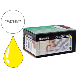 Lexmark Toner C540H1YG Amarillo Original 2000 Páginas Precio: 140.49999942. SKU: S8412108