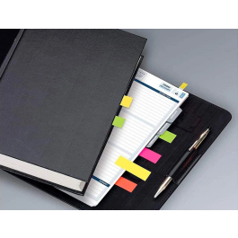 Blanca Banderitas Separadoras 20x50 mm Fluorescentes Pack 4 con 20 Hojas