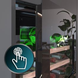 Cecotec Vinoteca integrable 28 botellas BI 28000 Touch Black, compresor, display LED, negro