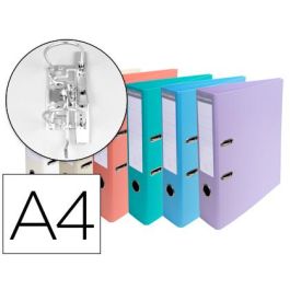 Exacompta Archivador Palanca Cartón Forrado Pvc-Pu A4 Lomo De 70 mm Rado 6 Colores Pastel -10U- Precio: 38.1150002178. SKU: B1J9SHJ59G