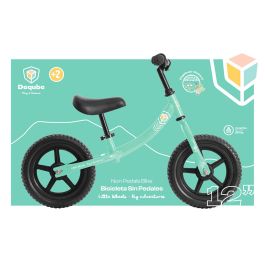 Deqube D00303 Bicicleta de Equilibrio Sin Pedales Ultraligera para Niños +2 Años con Ruedas Antipinchazos y Sillín Ajustable