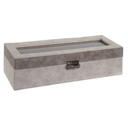 Joyero Tradicional DKD Home Decor Gris Gris Oscuro 10 x 8 x 30 cm Joyero Tradicional DKD Home Decor Gris Gris Oscuro 10 x 8 x 30 cm