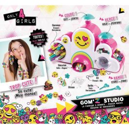 Canal Toys Gom'z Studio - Fábrica de Gomas de Borrar: Crea más de 100 Emojis personalizados con pedrería, colección Niña +8 años