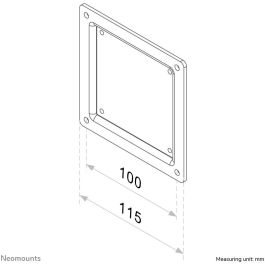 Neomounts FPMA-VESA100 - Placa Adaptadora VESA 75x75 a 100x100 mm para Monitores 10-30" hasta 25 kg