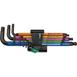 Wera 3950/9 05022669001 - Juego Llaves Allen Hex-Plus Métricas de Acero Inoxidable (1.5-10 mm), 9 Piezas con Estuche Precio: 64.79000055. SKU: B16N3M7YRK