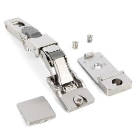 Salice Bisagra Universal 110º para Puertas Fenólicas - Acero Níquel, Cierre Estándar, Espesor Mínimo 8mm