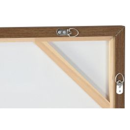 Lienzo Home ESPRIT Marrón Beige Terracota Abstracto Urbano 100 x 4 x 100 cm (2 Unidades)