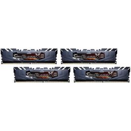 G.Skill F4-3200C16Q-64GFX - Memoria RAM DDR4-3200 de 64 GB (4x 16 GB), Quad-Kit, Flare X, Intel XMP, negro
