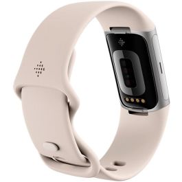 Fitbit Charge 6 Pulsera de Actividad AMOLED GPS NFC - Resistente al Agua 50m - Color Porcelain/Beige
