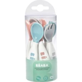 BEABA Set de 6 cucharas ergonómicas + 4 tenedores (rosa antiguo + verde aireado + niebla ligera) Precio: 30.50000052. SKU: B1EJ3R3MXB