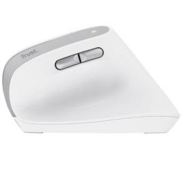 Trust Ratón Ergonómico Inalámbrico Bayo II Recargable Blanco 25398 Hasta 2400 DPI