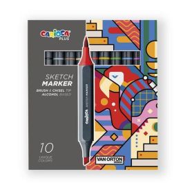 Rotulador Fibra Carioca Plus Sketch Marker Doble Punta Caja De 10 Colores Surtidos Precio: 11.58999952. SKU: B19HV3F3C5
