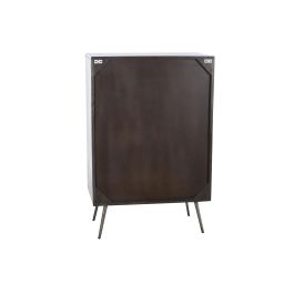 DKD Home Decor Cajonera Moderno Marron Oscuro Blanco 40 x 105 x 70 cm