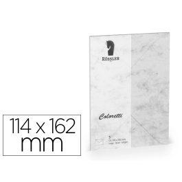 Rossler Coloretti Sobre C6 Ministro Color Marmol Gris 114x162 mm Pack 5 Unidades Precio: 3.50000002. SKU: B1EV2V28DF