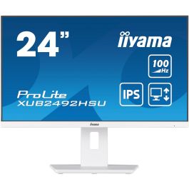 iiyama XUB2492HSU-W6 Monitor 23.8" Full HD IPS 100Hz 0.4ms HDMI DP Pivot Altavoces Blanco