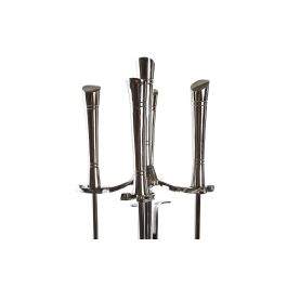 Chimenea Moderno DKD Home Decor Plateado 3 x 69 x 11 cm Set de 4