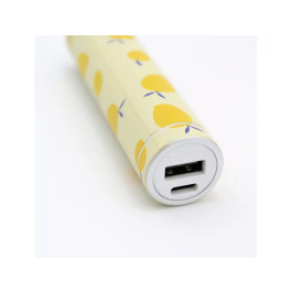 Wondee Batería Externa 5.000 mAh Limones Diseño Compacto y Ligero