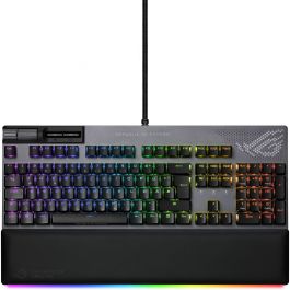 Asus ROG Strix Flare II Animate Teclado Gaming QWERTZ Alemán con Switches ROG NX Red, Retroiluminación LED RGB, Negro