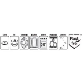 GSW Horno Holandés RIGO GSW4005643981057 24 cm Acero Inoxidable Inducción